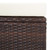  2 Piece Patio Lounge Set with Cushions Poly Rattan Brown A949-310232
