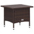  2 Piece Patio Lounge Set with Cushions Poly Rattan Brown A949-310232