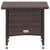  2 Piece Patio Lounge Set with Cushions Poly Rattan Brown A949-310232