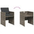  11 Piece Patio Dining Set with Cushions Gray Poly Rattan A949-3277735