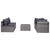  8 Piece Patio Lounge Set with Cushions Poly Rattan Gray A949-3059494