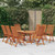  Folding Patio Chairs 8 pcs Solid Wood Eucalyptus A949-3087346