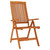  Folding Patio Chairs 8 pcs Solid Wood Eucalyptus A949-3087346