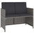  6 Piece Patio Dining Set with Cushions Poly Rattan Gray A949-43905