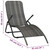  Folding Sun Lounger Poly Rattan Gray A949-48128