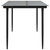  Patio Dining Table Black 63"x31.5"x29.1" Steel and Tempered Glass A949-319279