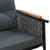  Patio Chairs with Cushions 2 pcs Black Steel A949-4009301