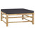  5 Piece Patio Lounge Set with Dark Gray Cushions Bamboo A949-3058194