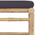  5 Piece Patio Lounge Set with Dark Gray Cushions Bamboo A949-3058194