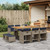  11 Piece Garden Dining Set with Cushions Grey Poly Rattan A949-3277924