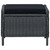  3 Piece Patio Lounge Set with Cushions Poly Rattan Dark Gray A949-3060154