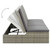  Convertible Sun Bed with Cushion Poly Rattan Gray A949-46244