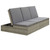  Convertible Sun Bed with Cushion Poly Rattan Gray A949-46244