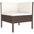 6 Piece Patio Lounge Set with Cushions Poly Rattan Brown A949-3056981