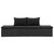  Sun Bed with Cushions Poly Rattan Black A949-46224