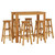  7 Piece Patio Bar Set Solid Wood Acacia A949-3154395