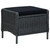  9 Piece Patio Dining Set with Cushions Poly Rattan Dark Gray A949-3060157
