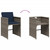  5 Piece Patio Dining Set with Cushions Gray Poly Rattan A949-3278032