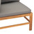  2-seater Patio Bench with Dark Gray Cushions A949-3068855
