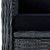  Patio Chairs with Cushions 2 pcs Poly Rattan Dark Gray A949-313316