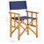  Director's Chairs 2 pcs Solid Acacia Wood Blue A949-45948