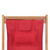  Folding Beach Chair Fabric and Wooden Frame Red A949-43995
