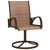  Patio Swivel Chairs 2 pcs Textilene and Steel Brown A949-312278