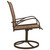  Patio Swivel Chairs 2 pcs Textilene and Steel Brown A949-312278