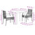  3 Piece Patio Dining Set with Cushions Black Poly Rattan A949-3213603