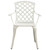 Patio Chairs 2 pcs Cast Aluminum White A949-315574