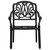  3 Piece Bistro Set Cast Aluminum Black A949-3070575