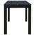  Patio Bench 43.3" Steel and WPC Black A949-317141