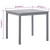  Patio Table Gray 31.5"x31.5"x29.1" Solid Acacia Wood A949-46324