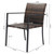 Set of 2 Stackable Outdoor Wicker Patio Dining Chairs, All-Weather Firepit Armchair with Armrests,  T575-S0671435857