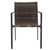 Set of 2 Stackable Outdoor Wicker Patio Dining Chairs, All-Weather Firepit Armchair with Armrests,  T575-S0671435857