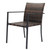 Set of 2 Stackable Outdoor Wicker Patio Dining Chairs, All-Weather Firepit Armchair with Armrests,  T575-S0671435857