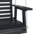  Garden Swing Chair Black Solid fir wood Single Comfy A949-4008980