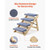 Wood Pet Stairs, 4-Step Dog Stairs for Beds, Sofa & Cars, 150 lbss Load Capacity, Floded Flat Desig E415-LTSFZDGLTKFPB0YY9001V0