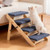 Wood Pet Stairs, 4-Step Dog Stairs for Beds, Sofa & Cars, 150 lbss Load Capacity, Floded Flat Desig E415-LTSFZDGLTKFPB0YY9001V0