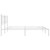  Metal Bed Frame without Mattress with Headboard White 76"x79.9 A949-376379