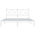  Metal Bed Frame without Mattress with Headboard White 59.1"x78.7 A949-376553