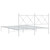  Metal Bed Frame without Mattress with Headboard White 59.1"x78.7 A949-376553