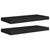  Floating Wall Shelves 2 pcs Black 23.6"x9.3"x1.5" MDF A949-323833