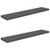  Floating Wall Shelves 2 pcs High Gloss Gray 47.2"x9.3"x1.5" MDF A949-323800