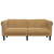  Sofa 2-Seater Brown Faux Suede Leather A949-372584