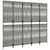  Room Divider 5 Panels Gray Poly Rattan A949-365398