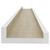  Wall Shelves 4 pcs White and Sonoma Oak 31.5"x3.5"x1.2 A949-326696