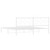  Metal Bed Frame without Mattress with Headboard White 76"x79.9 A949-376281