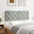  Headboard Cushion Light Gray 53.9" Velvet A949-376075