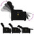  Massage Recliner Chair Black Faux Leather A949-3206847